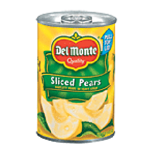 Del Monte Pears Sliced Bartlett In Heavy Syrup 15.25oz