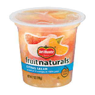 Del Monte fruit naturals citrus salad, grapefruit & oranges in 100%7oz