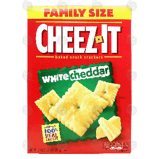 Sunshine Cheez-It white cheddar baked snack cheddar, family size 21oz