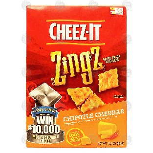 Sunshine Cheez-It zingz; chipotle cheddar baked snack crackers, 12.4oz