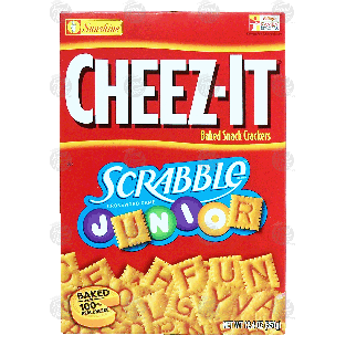 Sunshine Cheez-It Scrabble Junior;  baked snack crackers 12.4oz