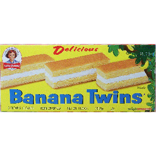 Little Debbie Banana Twins twin-wrapped snack cakes, 10-count 11oz
