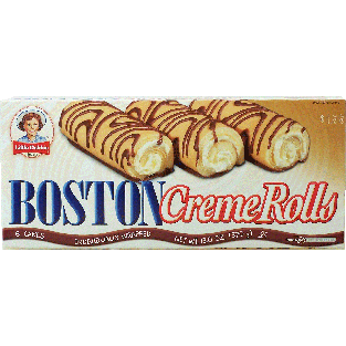 Little Debbie  6 boston creme rolls, individually wrapped 13oz
