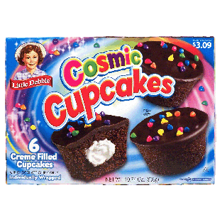 Little Debbie Cosmic Cupcakes creme filled cupcakes with chocol10.74oz