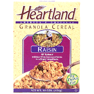 Heartland  granola cereal with raisin 16oz