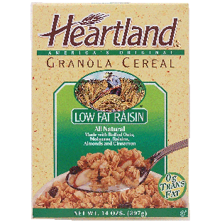Heartland  low fat granola cereal with raisin 14oz