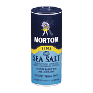 Morton  fine sea salt 17.6oz