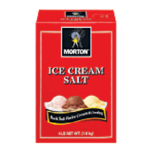 Morton  rock salt for ice cream & cooling 4lb