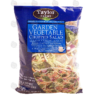 Taylor Farms  garden vegetable chopped salad, comes with slaw dr10.5oz