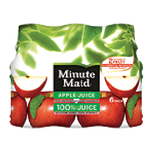 Minute Maid  apple juice, 6-10 fl oz bottles, 100% juice 6ct
