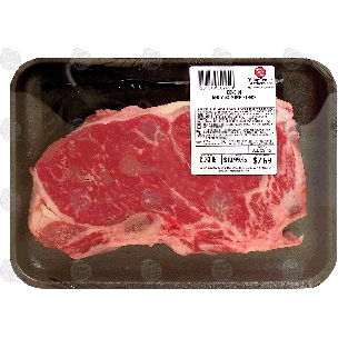 Value Center Market  beef new york strip steaks, bone-in, price per1lb