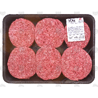 Value Center Market  ground beef patties, price per pound 1lb