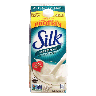 Silk Soymilk Organic Unsweetened 0.5gal