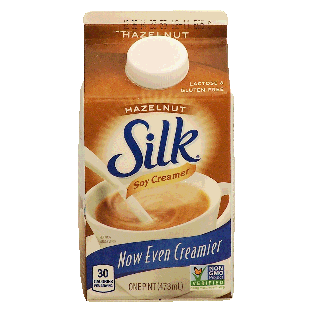 Silk Soy Creamer hazelnut flavored soy creamer 1pt