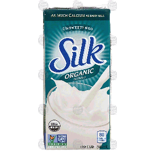 Silk Soymilk Organic Unsweetened 1-qt