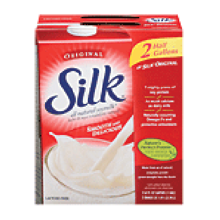 Silk Soymilk Organic Plain Twin Pk 0.5gal