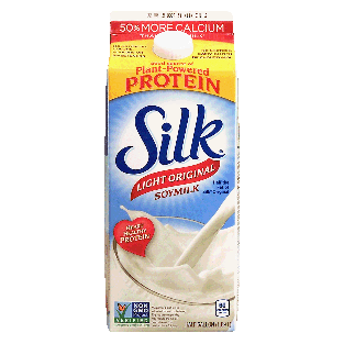 Silk  soymilk, light original 0.5gal