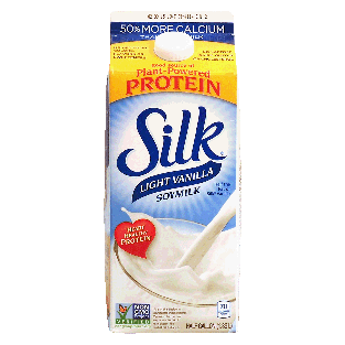 Silk Soymilk Light Vanilla 0.5gal