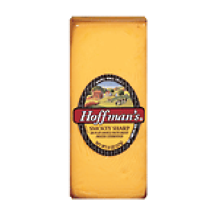 Hoffman's  smokey sharp, hickory smoked pasteurized cheese food 8oz