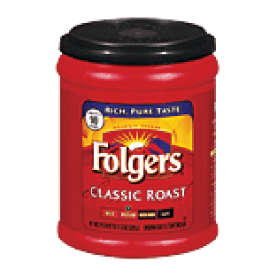 Folgers Classic Roast medium roast ground coffee, makes 90 8-oz.11.3oz