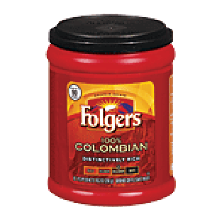 Folgers Colombian med-dark roast ground coffee, distinctively ri10.3oz