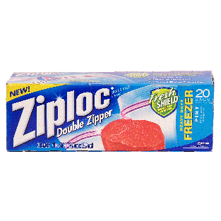 Ziploc  pint size freezer food storage bags 20ct