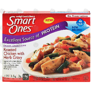 Weight Watchers Smart Ones roasted chicken with herb gravy, with r9-oz