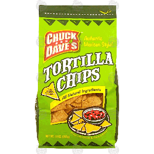 Chuck and Dave's  tortilla chips, extra thick for dipping 14oz