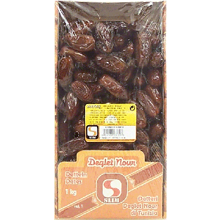 Slim Deglet Nour dates of tunisia, conditioned 1kg