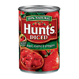 Hunt's  diced tomatoes with basil, garlic & oregano  14.5oz