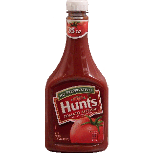Hunt's  tomato ketchup, 100% natural, no high fructose corn syrup 35oz