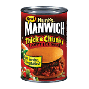 Manwich  thick & chunky sloppy joe sauce  15.5oz