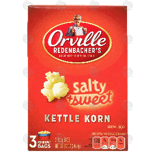 Orville Redenbacher's Pop Up Bowl kettle korn slightly sweet & sa8.7oz