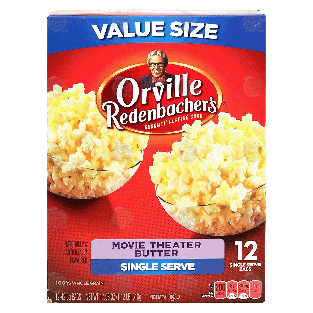 Orville Redenbacher's  movie theater butter popcorn, 100% whole17.98oz