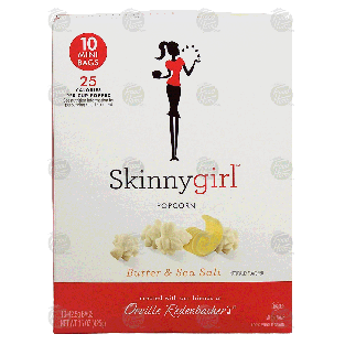 Skinnygirl  butter & sea salt flavored popcorn, 100% whole grain, 15oz
