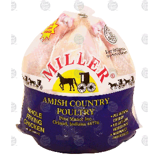 Miller  whole frying chicken without giblets, price per pound 1lb
