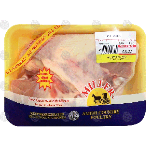 Miller  split chicken breasts, price per pound 1lb