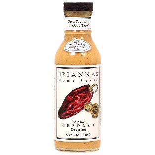 Briannas Home Style chipotle cheddar dressing, made with mild s 12fl oz