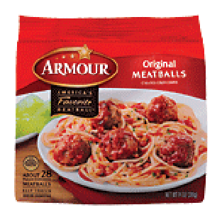 Armour America's Favorite original meatballs, caramel color coate14-oz