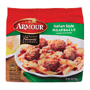 Armour  italian style meatballs over 26 full-cooked meatballs 14-oz