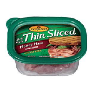 Eckrich  deli style thin sliced honey ham 7oz