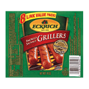 Eckrich Grillers smoked sausage, 8-count 14oz