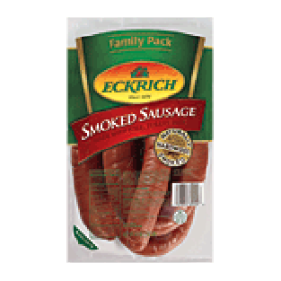 Eckrich Family Pack smoked sausage made with pork turkey and beef 42oz