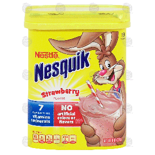 Nestle Nesquik strawberry flavor mix, 19 servings 8-oz