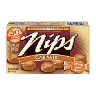 Nips  caramel rich & creamy hard candy  4oz