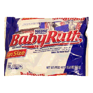 Nestle Baby Ruth peanuts, rich caramel and nougat, snack size ca 11.5oz