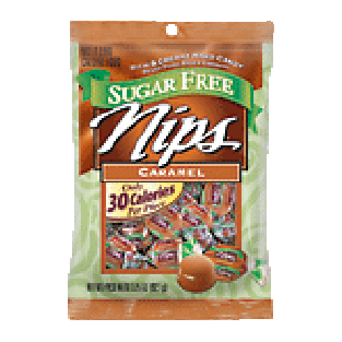 Nips  sugar free caramel rich & creamy hard candy  3.25oz