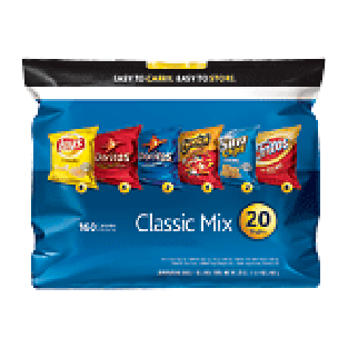 Frito Lay Classic Mix 4 lay's, 4 nacho doritos, 2 ranch doritos, 4 20ct