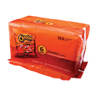 Cheetos  crunchy cheese flavored snacks, 6-individual bags  6oz