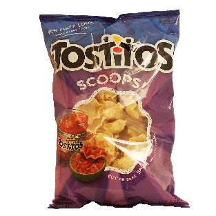 Tostitos Scoops bowl shaped 100% white corn tortilla chips 10oz